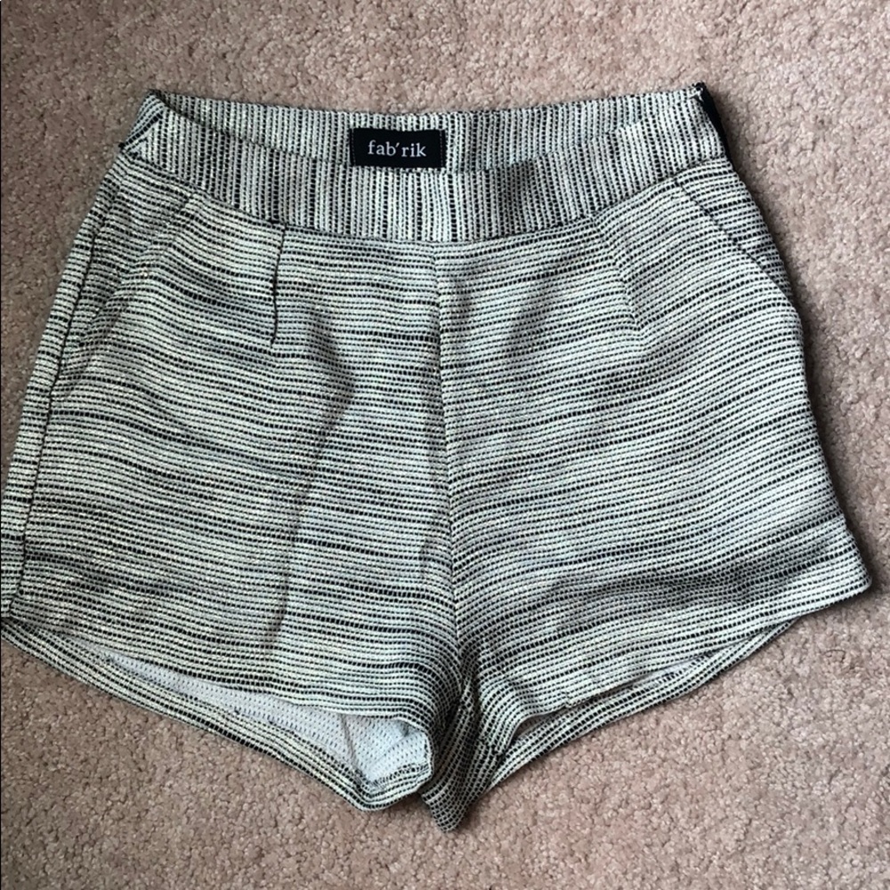 Black and gold shorts